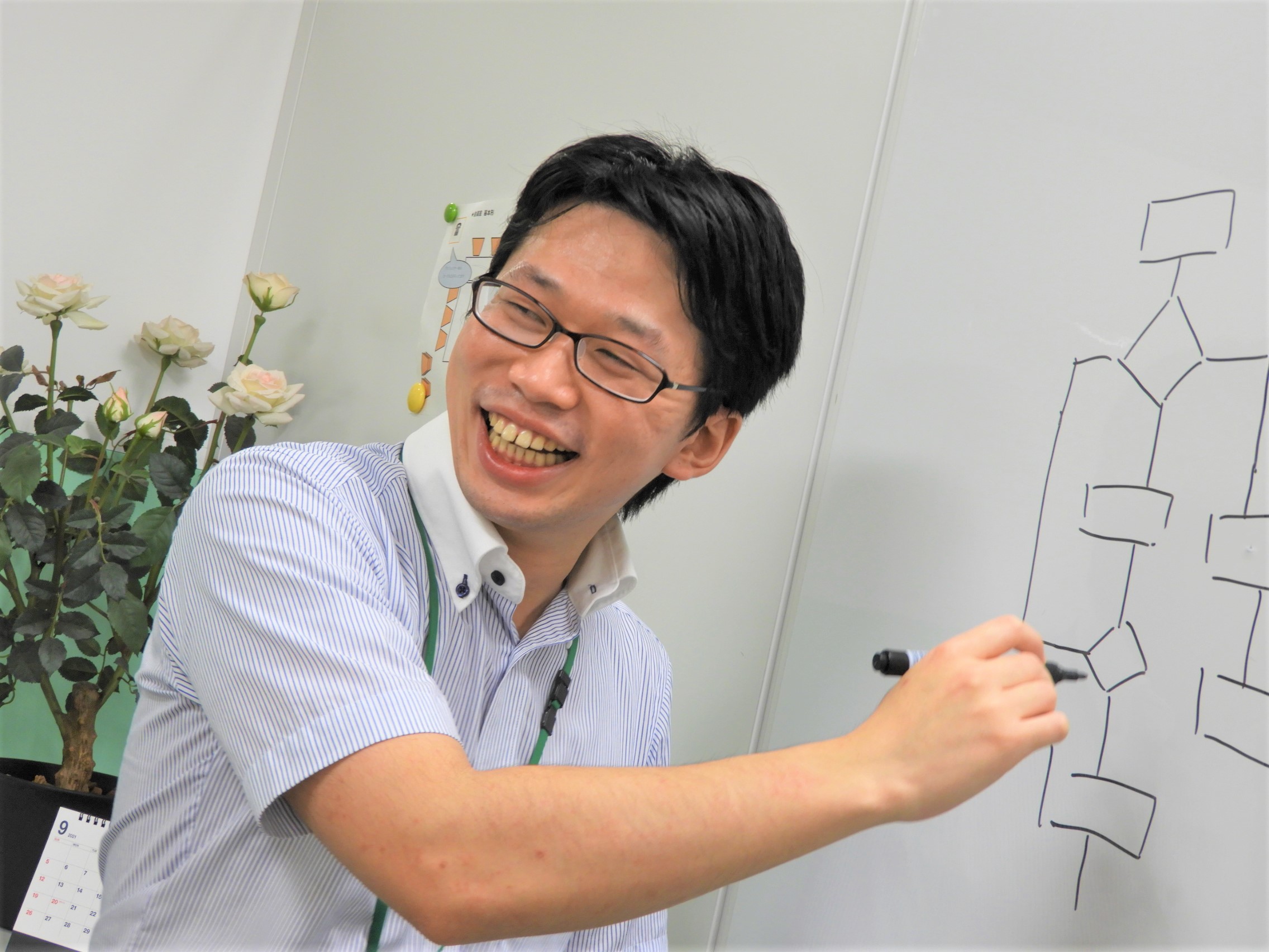自分が作った<br />
プログラムが正確に動いた瞬間